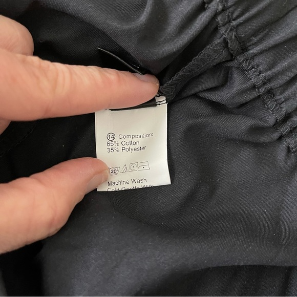 Plus Size Black Paperbag Waist Ruffle Hem Pants - size 22/4X - Picture 7 of 8